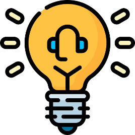 Philosophy icon of a light bulb