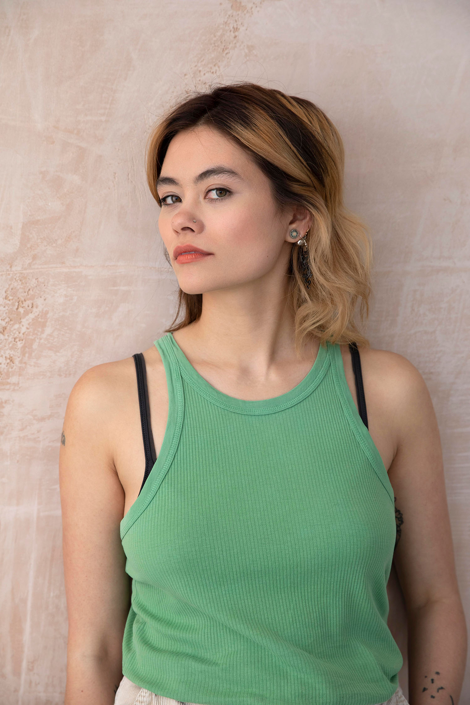 Dark Brown Tank Tops