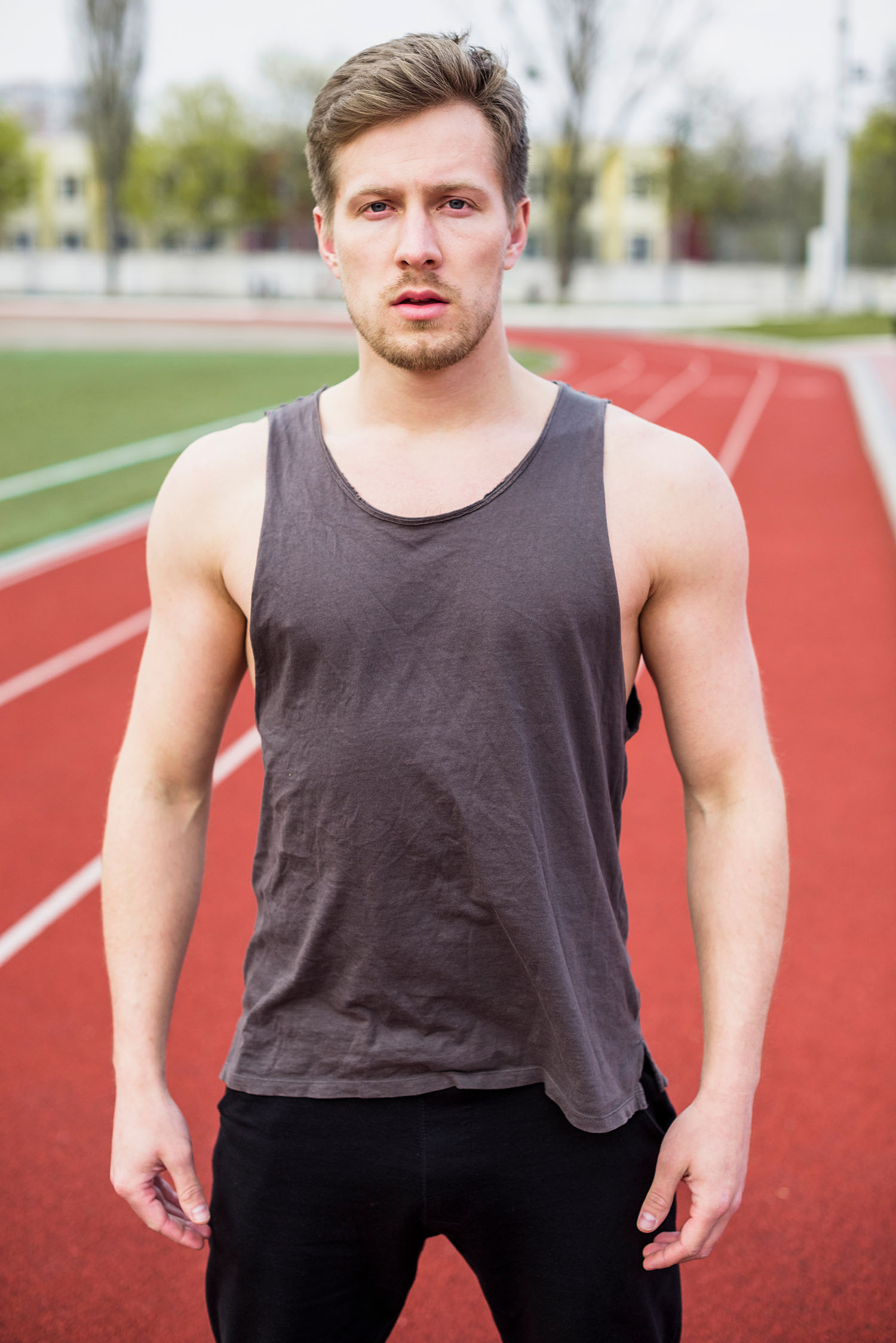 Men's Grey Tank Tops